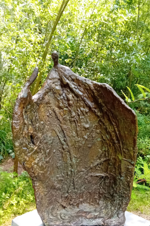 Ann Geirnaerdt - Attached (In garden)(Bronze)